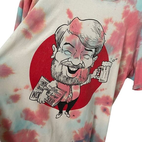 Rick Everett World Tour Tie Dye Crewneck Shirt in Size Large - Picture 5 of 9